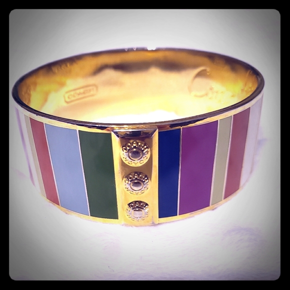 Coach multi colored bangle bracelet - Picture 1 of 3